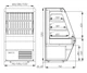 Холодильная горка ТМ "Полюс" Carboma 1260/700 ВХСп-1,3 Britany F13-07 вид 2