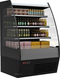 Купить Полюс Витрина холодильная пристенная F16-08 VM 1,0-2 0020 стеклопакет (Carboma 1600/875 ВХСп-1,0) (9005 цвет черный)