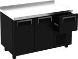 Купить ROSSO (столы Полюс) Шкаф холодильный T57 M3-1 9006-2 корпус серый с бортом (BAR-360)