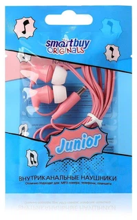 Купить Наушники SmartBuy Внутриканальные JUNIOR,  желтые