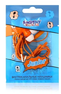 Купить Наушники SmartBuy Внутриканальные JUNIOR,  желтые