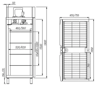 Купить Шкаф холодильный ТМ "Полюс" Carboma R 1400