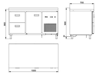 Купить Стол холодильный ЧувашТоргТехника ТМ "ABAT" СХС-70-01