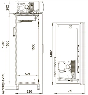 Купить Холодильный шкаф Polair DM 110 Sd-S версия 2.0