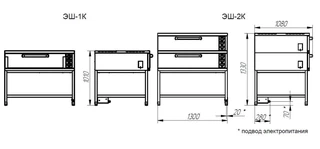 Купить Abat (Чувашторгтехника) Шкаф пекарский подовый ЭШ-1К электрический