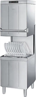 Купить SMEG SMEG HTY511DW Посудомоечная машина серия EASYLINE купольного типа для кассет 500 х 500 мм со встроенным дозатором моющего средства и насосом ополаскивания