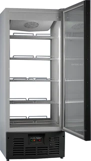 Ариада Шкаф с стеклянной дверью,прозрачная стенка (R 700 MSРW) (MSW) - пластиковые вставки