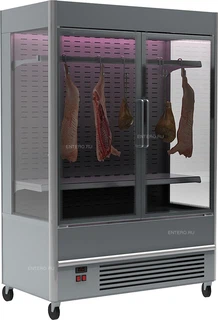Полюс Витрина для демонстрации мяса FC 20-07 VV 1,0-3 X7 0430 (распашные двери структурный стеклопакет)