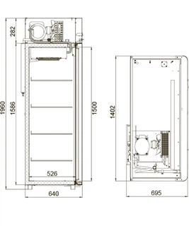 Купить Полаир Шкаф холодильный CM110-Gm (R134a) Alu