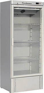 Полюс Шкаф холодильный V560С Carboma (стекло) INOX