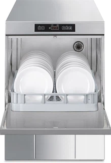 Купить SMEG SMEG UD503DS Посудомоечная машина электронное управление серия ECOLINE с фронтальной загрузкой для кассет 500 х 500 мм, встроенный водоумягчитель