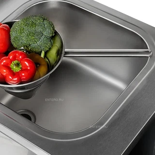 Купить КОБОР Ванна моечная цельнотянутая закрытая односекционная с рабочей поверхностью ВМЦЗР/1-120/60