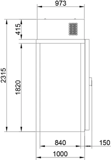 Купить Полаир Камера холодильная КХН-1,28 (1820х680х2395) Minicella MM без пола 1 дверь
