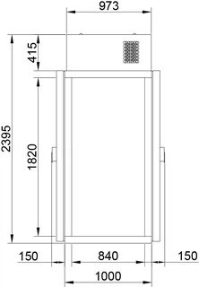Купить Полаир Камера холодильная КХН-1,28 (1820х680х2395) Minicella MВ 2 двери