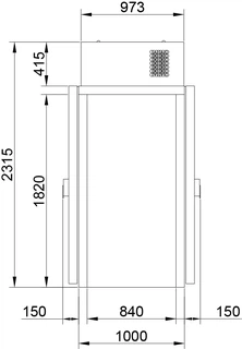 Купить Полаир Камера холодильная КХН-1,28 (1820х680х2395) Minicella MM без пола 2 двери