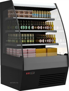 Полюс Витрина холодильная пристенная ВХСп-1,3 Carboma 1600/875 (стеклопакет) (F16-08 VM 1,3-2) (цвет по схеме)