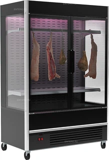 Полюс Витрина холодильная  FC 20-07 VV 1,3-3 X7 (распашные двери структурный стеклопакет) (цвет по схеме стандарт)