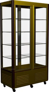 Полюс  Шкаф холодильный D4 VM 800-1 (R800C Carboma) (1/2 цвет по схеме,2 двери,решетки)