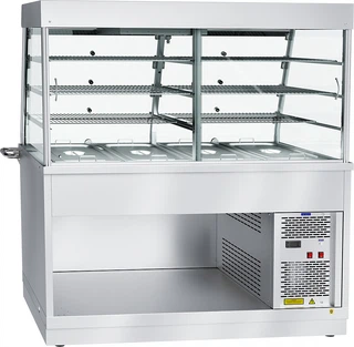 Купить Abat (Чувашторгтехника) Прилавок-витрина холодильный ПВВ(Н)-70Х-С-03-НШ, 1500 мм, саладэт +5…+15 С