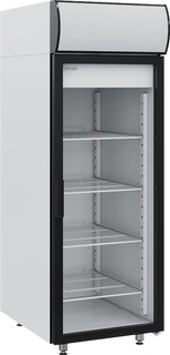 Полаир Шкаф холодильный DM107-S белый, обрамл.черн, новый испаритель (Версия 2.0) (R290) / Народный дискаунтер ЦЕНАЛОМ