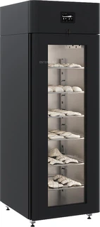 Полаир Шкаф холодильный CS107 Bakery Br (black, Тип 2) (R290) со стеклом