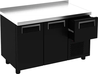 ROSSO (столы Полюс) Шкаф холодильный T57 M3-1 9006-2 корпус серый с бортом (BAR-360)