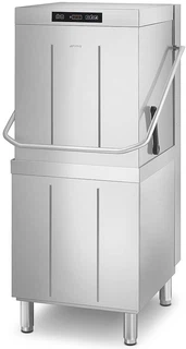 Купить SMEG SMEG SPH503 Посудомоечная машина электронное управление серия ECOLINE купольного типа для кассет 500 х 500 мм со встроенными дозаторами моющего и ополаскивающего средств и помпой слива