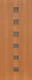 Полотно дверно КОЛЛЕКЦИЯ "МОДЕРАТО" модель Квадрат 36*2000*(600,700,800,900) вид 1