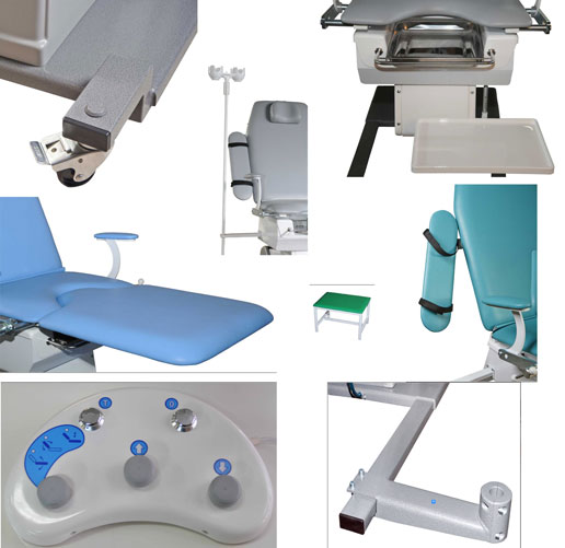Дополнительное оборудование к гинекологическим креслам
